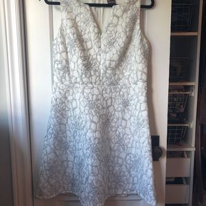 Embroidered A-line dress